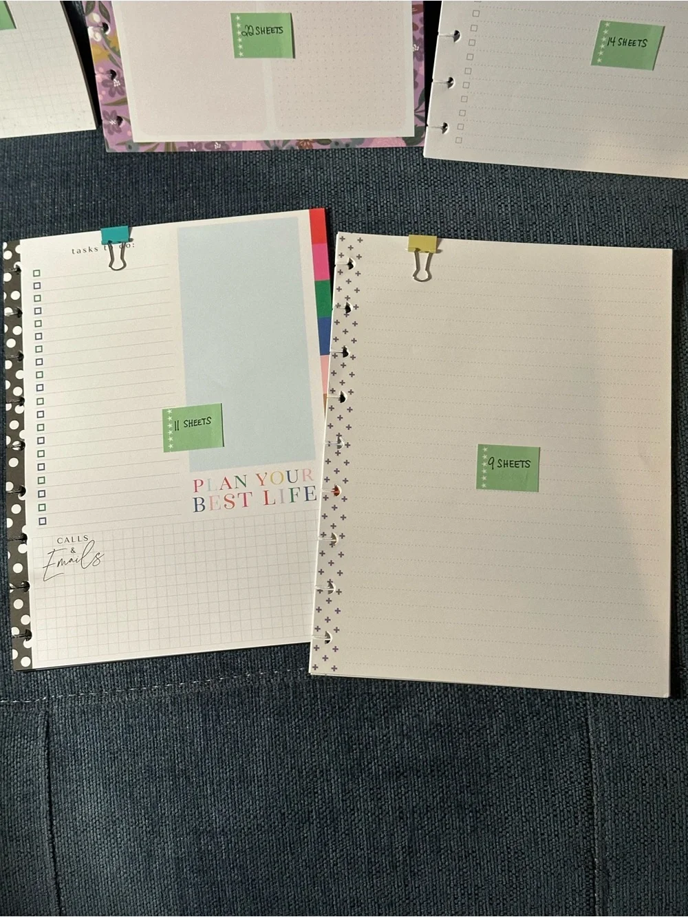 Happy Planner Classic Filler Paper Bundle 125 sheets